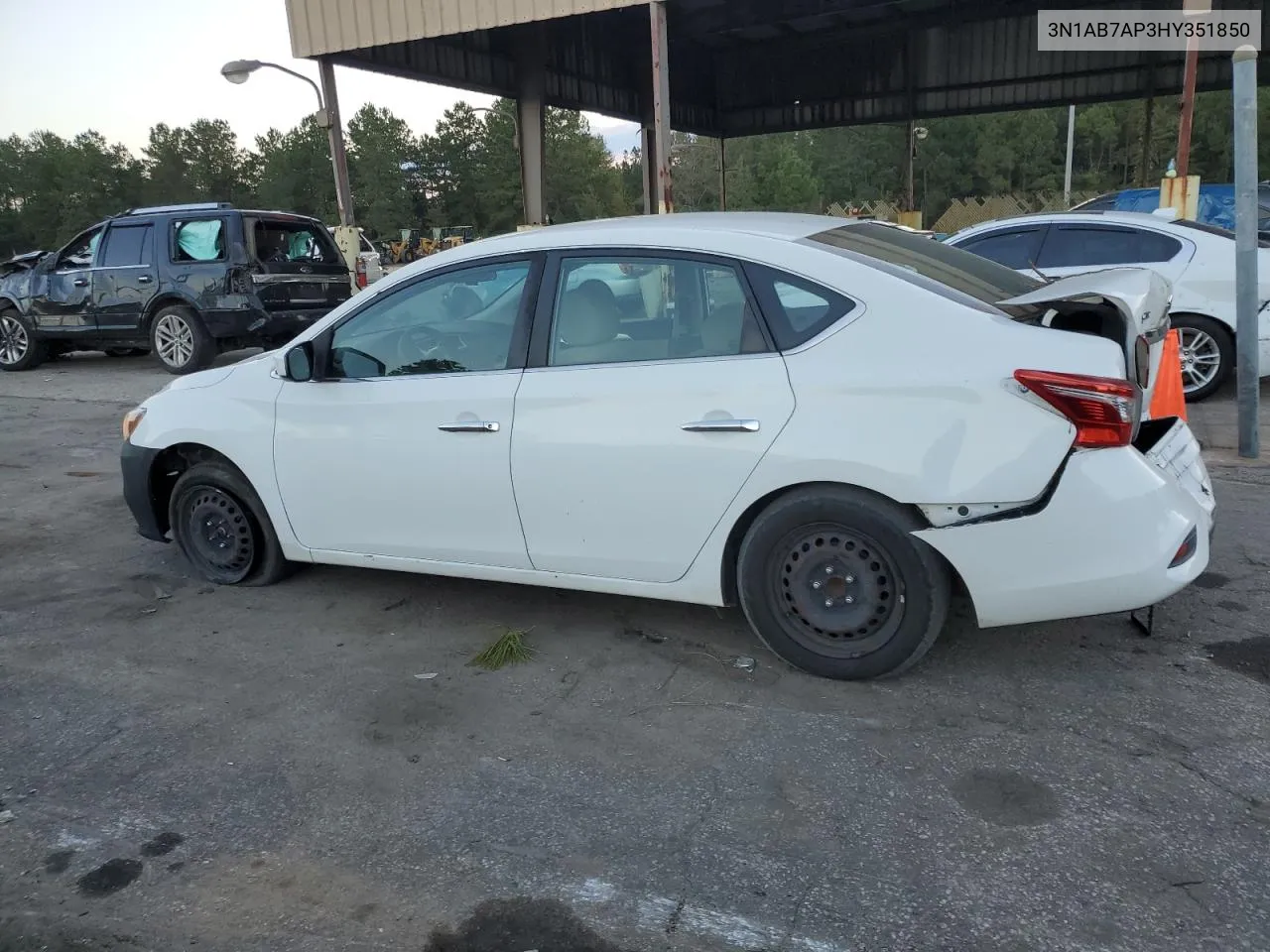 2017 Nissan Sentra S VIN: 3N1AB7AP3HY351850 Lot: 75385754