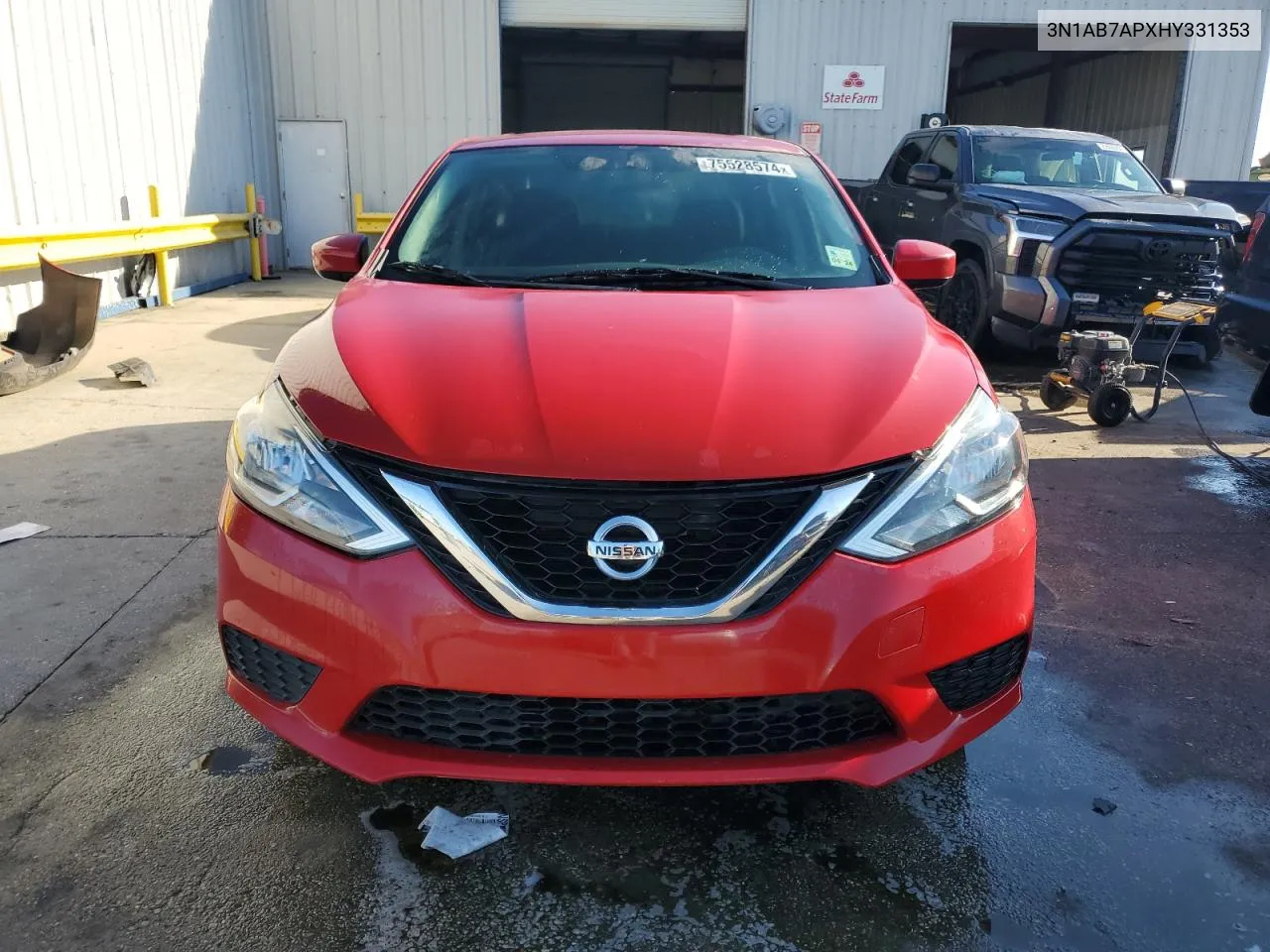 2017 Nissan Sentra S VIN: 3N1AB7APXHY331353 Lot: 75528574