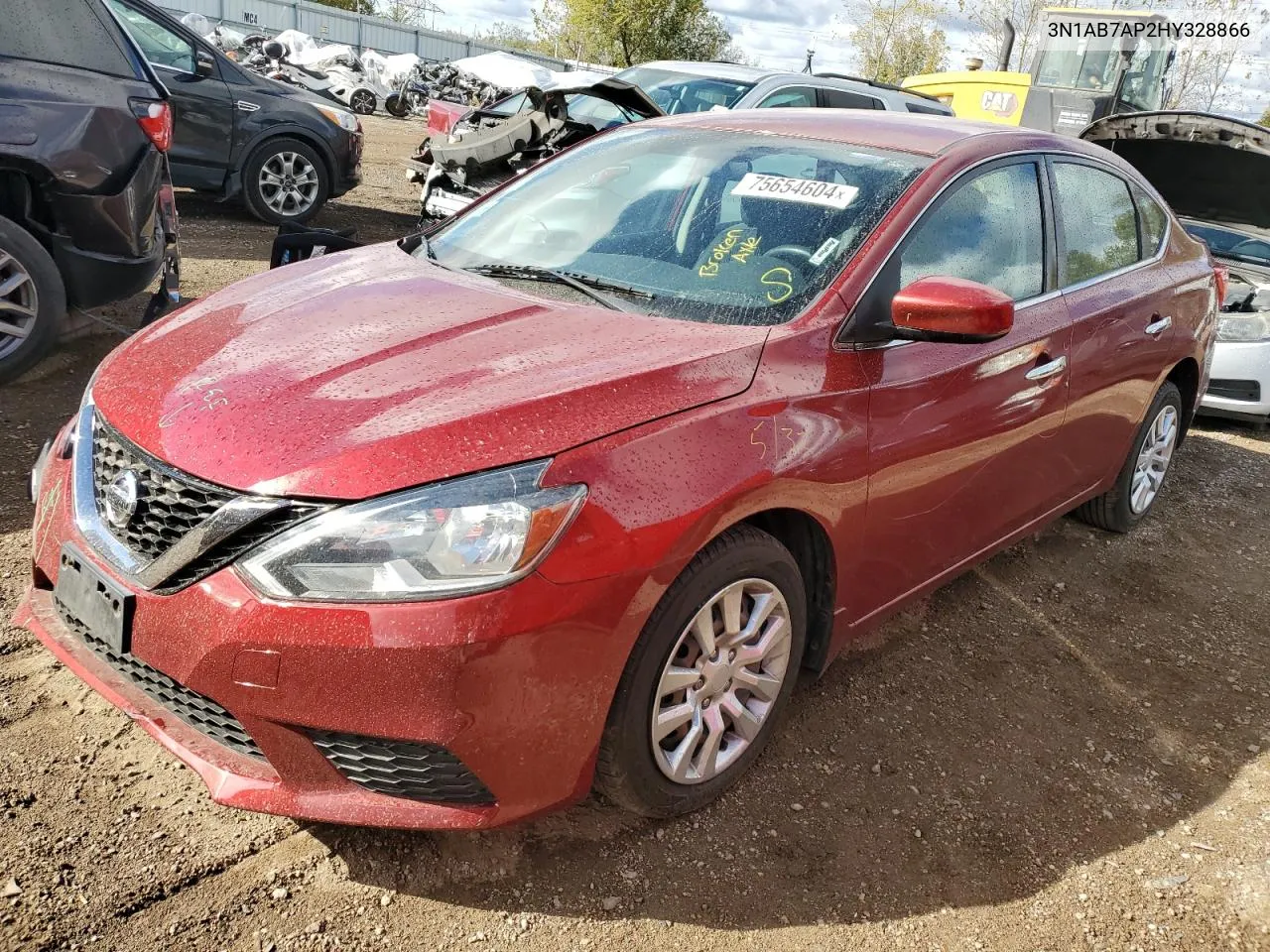 2017 Nissan Sentra S VIN: 3N1AB7AP2HY328866 Lot: 75654604