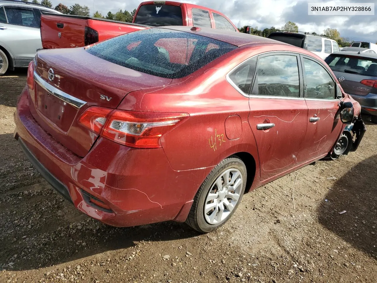 2017 Nissan Sentra S VIN: 3N1AB7AP2HY328866 Lot: 75654604