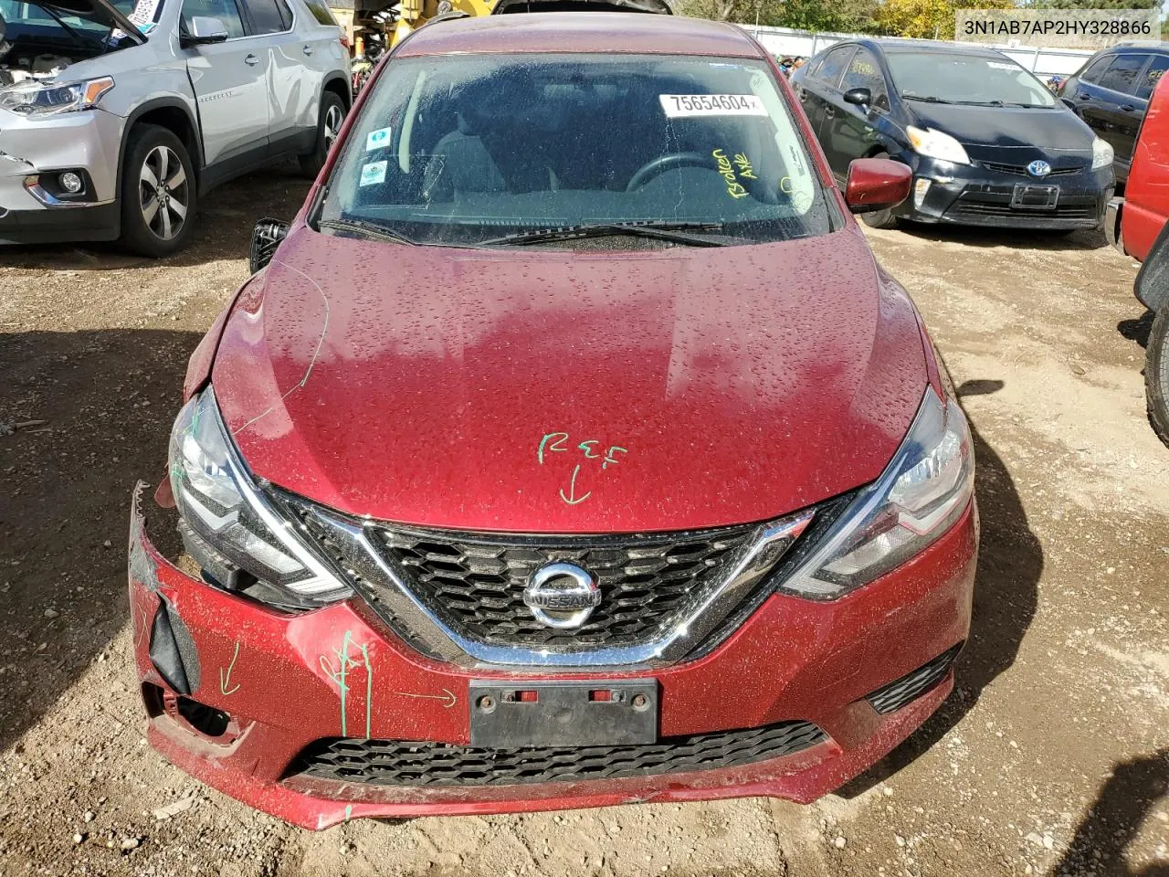 2017 Nissan Sentra S VIN: 3N1AB7AP2HY328866 Lot: 75654604