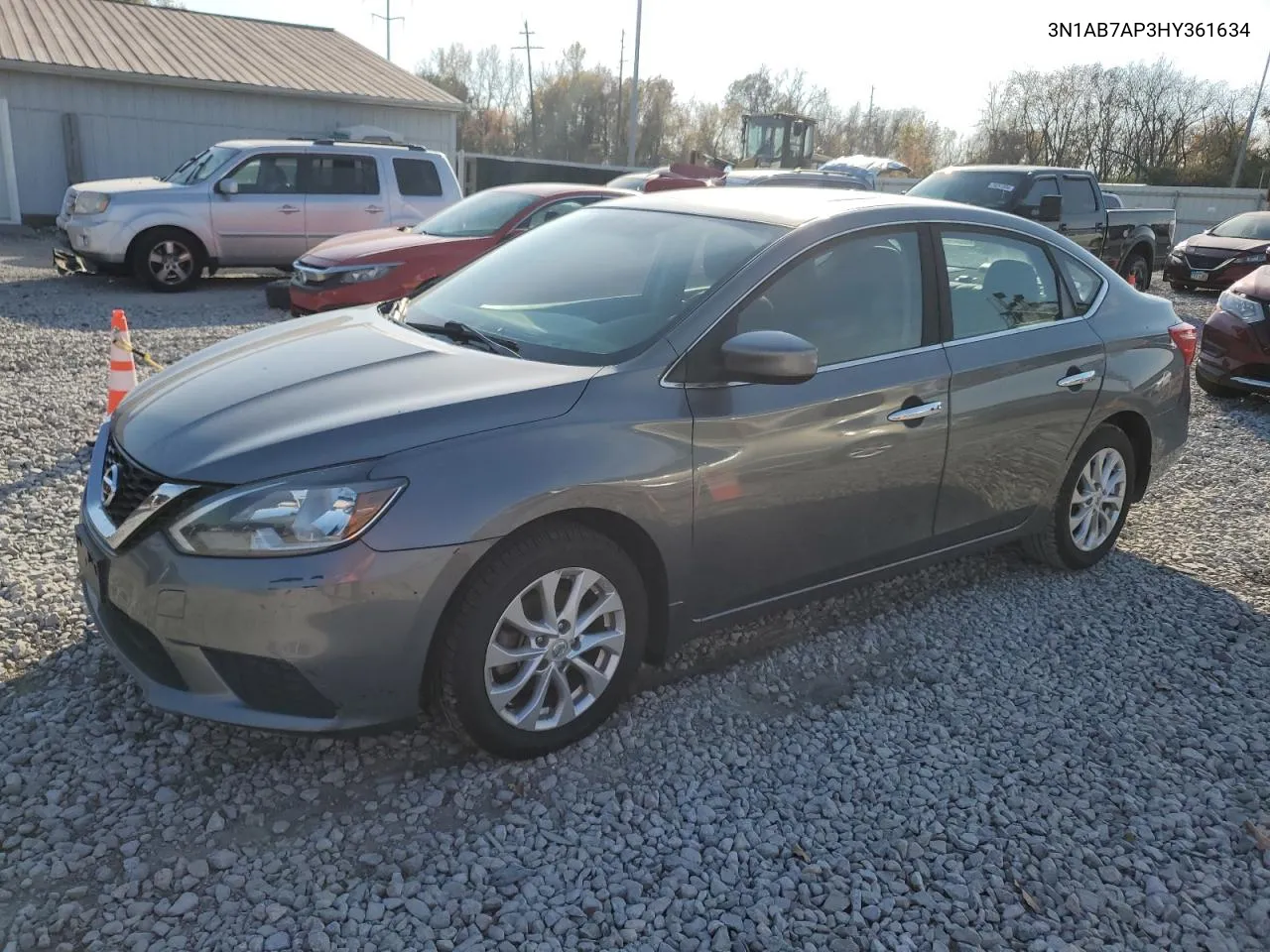 2017 Nissan Sentra S VIN: 3N1AB7AP3HY361634 Lot: 75705524