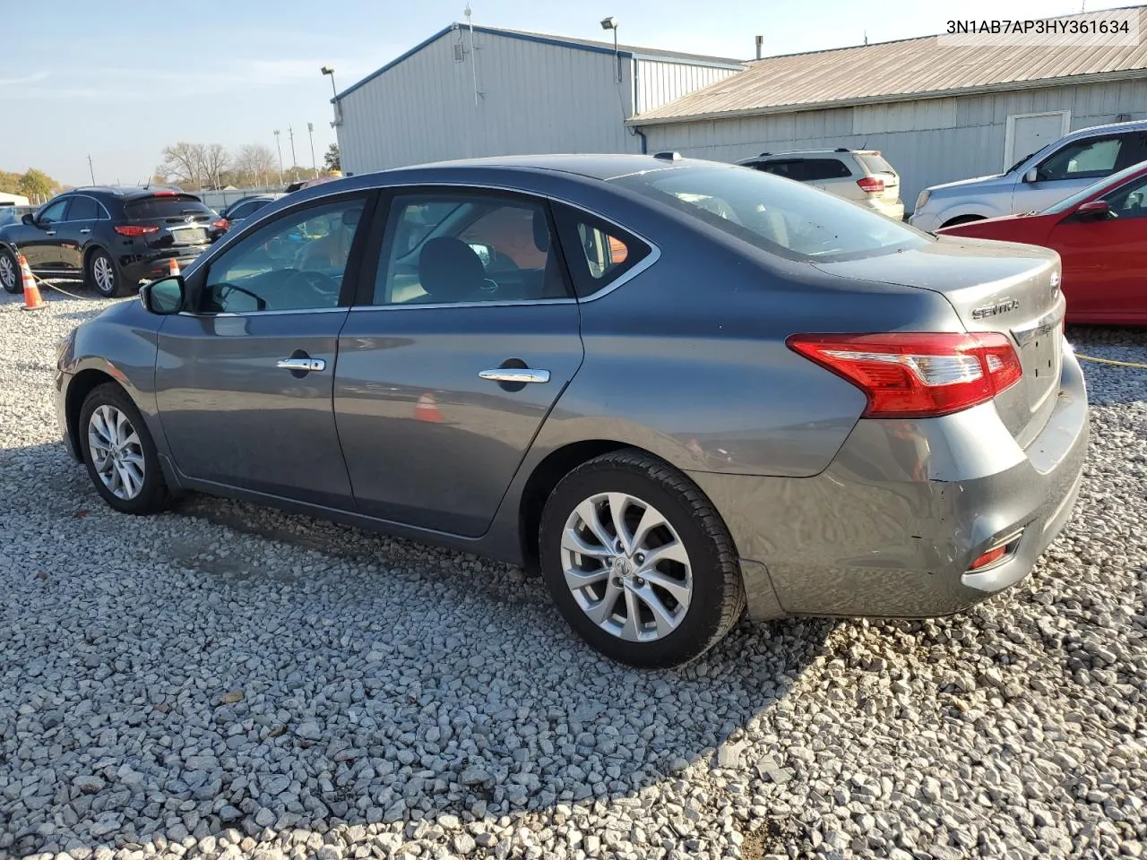 2017 Nissan Sentra S VIN: 3N1AB7AP3HY361634 Lot: 75705524