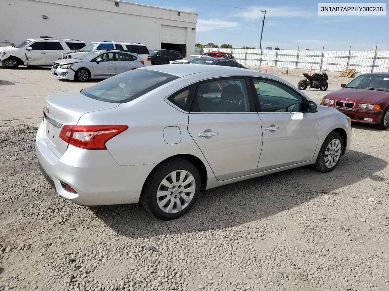 2017 Nissan Sentra S VIN: 3N1AB7AP2HY380238 Lot: 75718354