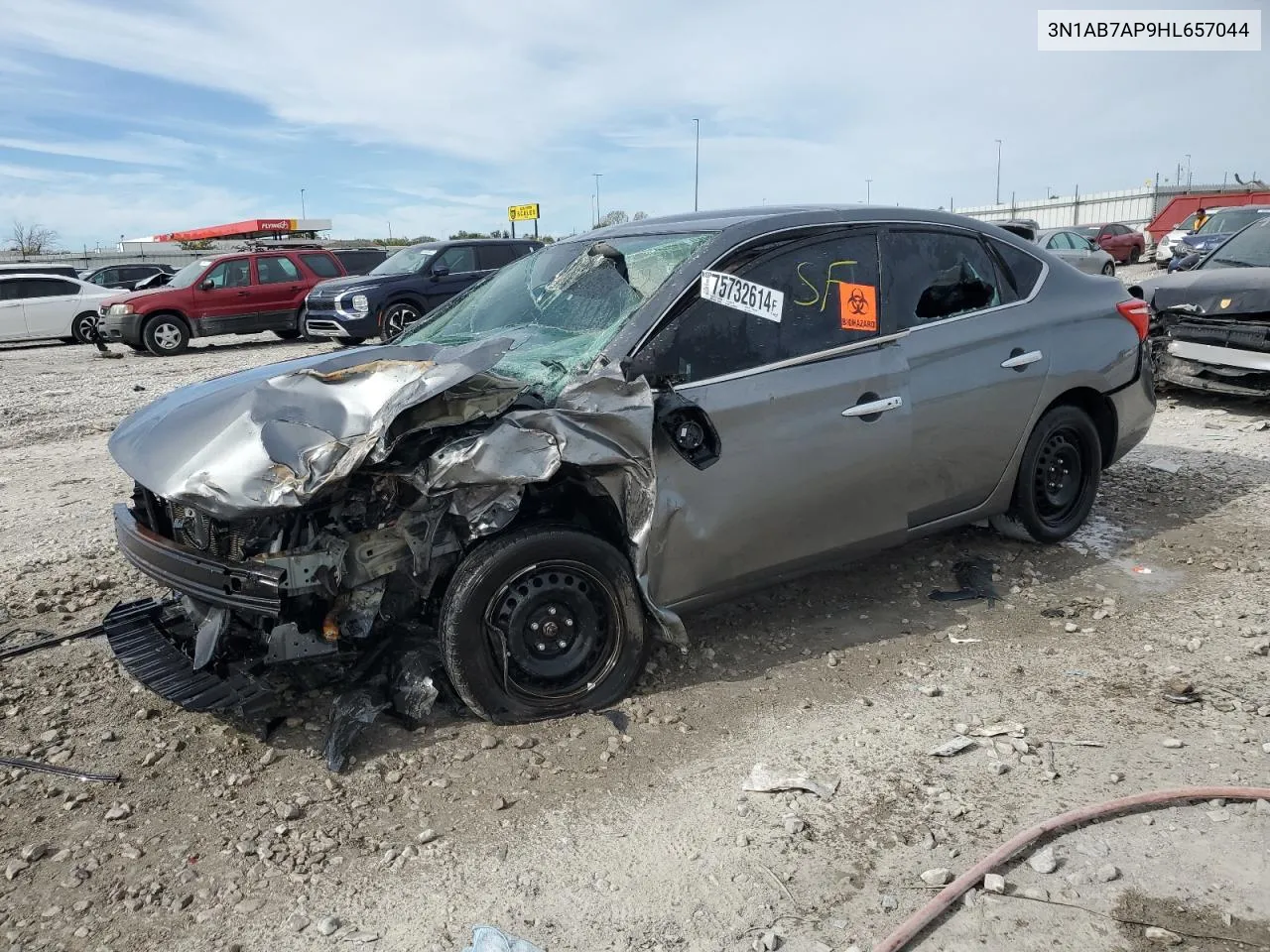 2017 Nissan Sentra S VIN: 3N1AB7AP9HL657044 Lot: 75732614