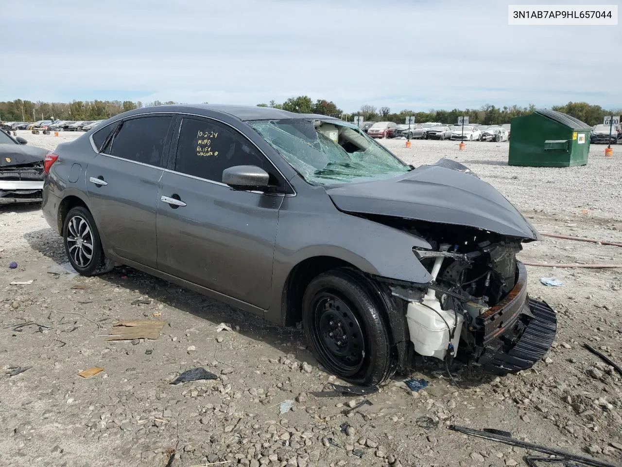 2017 Nissan Sentra S VIN: 3N1AB7AP9HL657044 Lot: 75732614