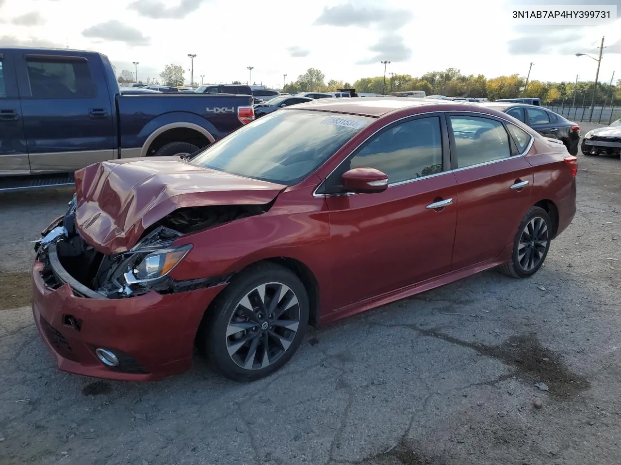 2017 Nissan Sentra S VIN: 3N1AB7AP4HY399731 Lot: 75831534