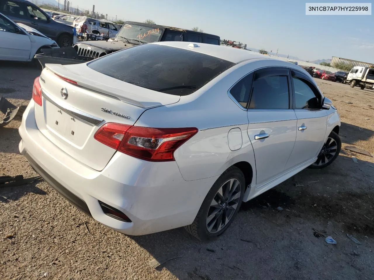 2017 Nissan Sentra Sr Turbo VIN: 3N1CB7AP7HY225998 Lot: 75928154