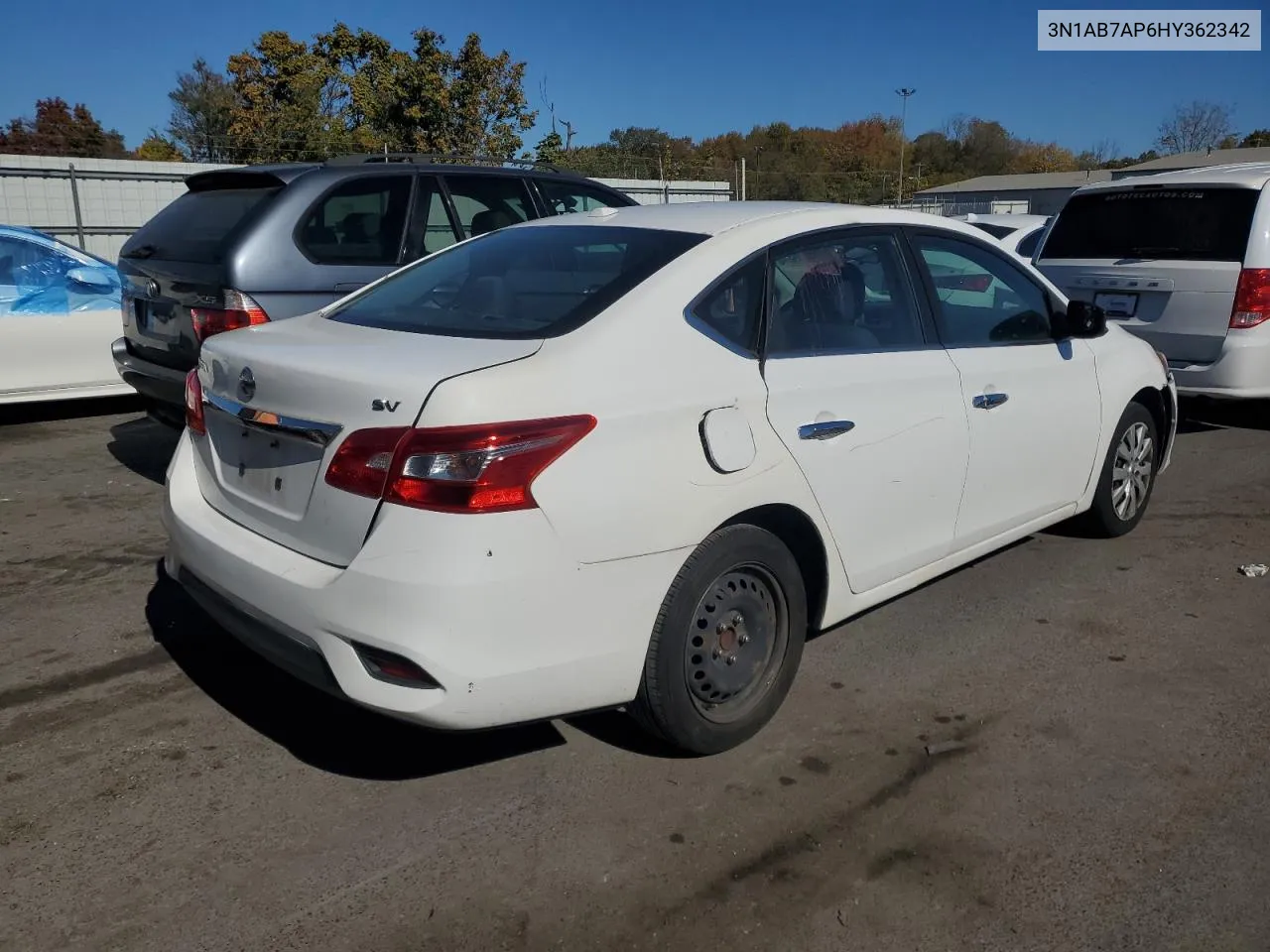 2017 Nissan Sentra S VIN: 3N1AB7AP6HY362342 Lot: 76037494