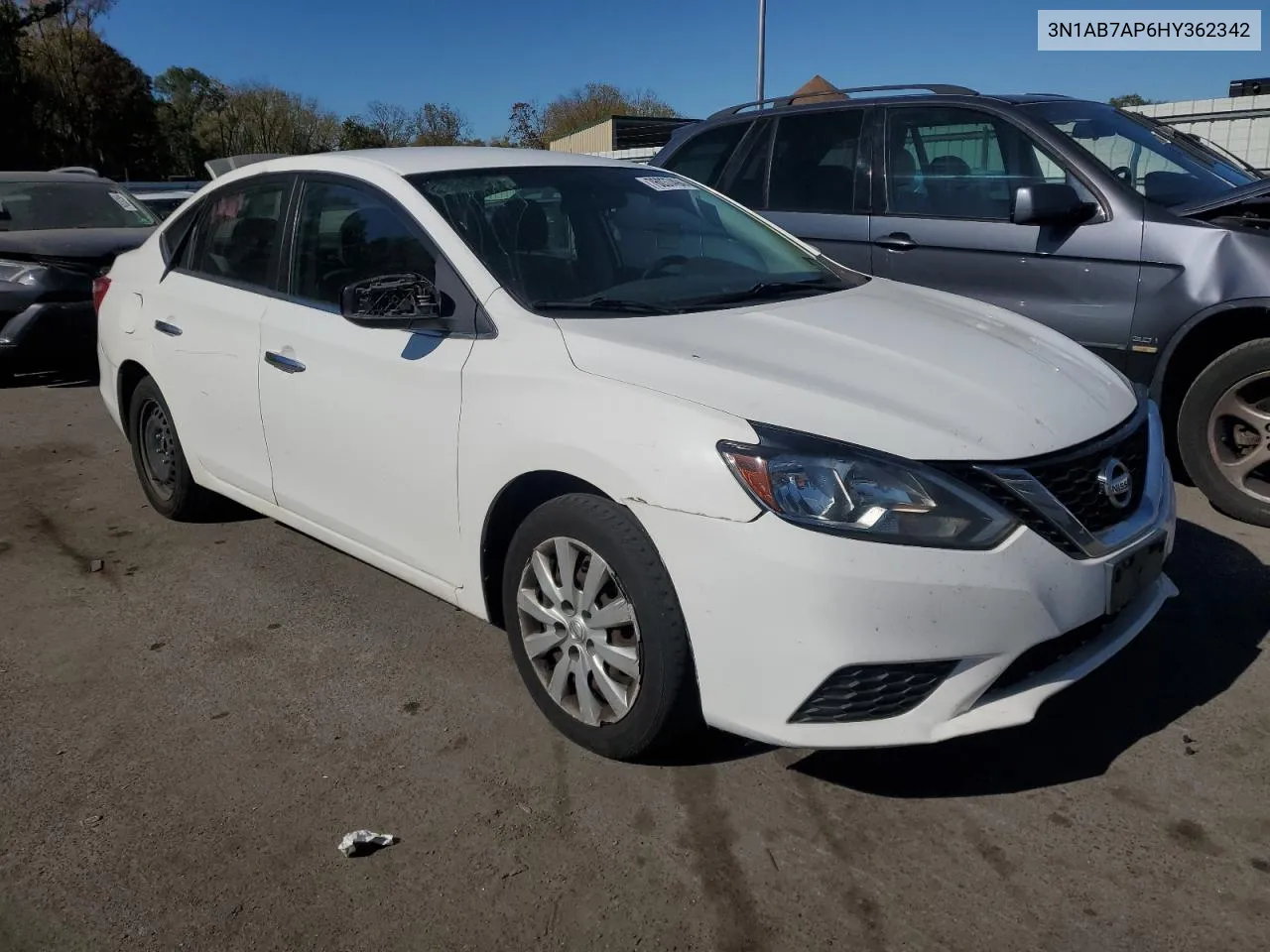 2017 Nissan Sentra S VIN: 3N1AB7AP6HY362342 Lot: 76037494