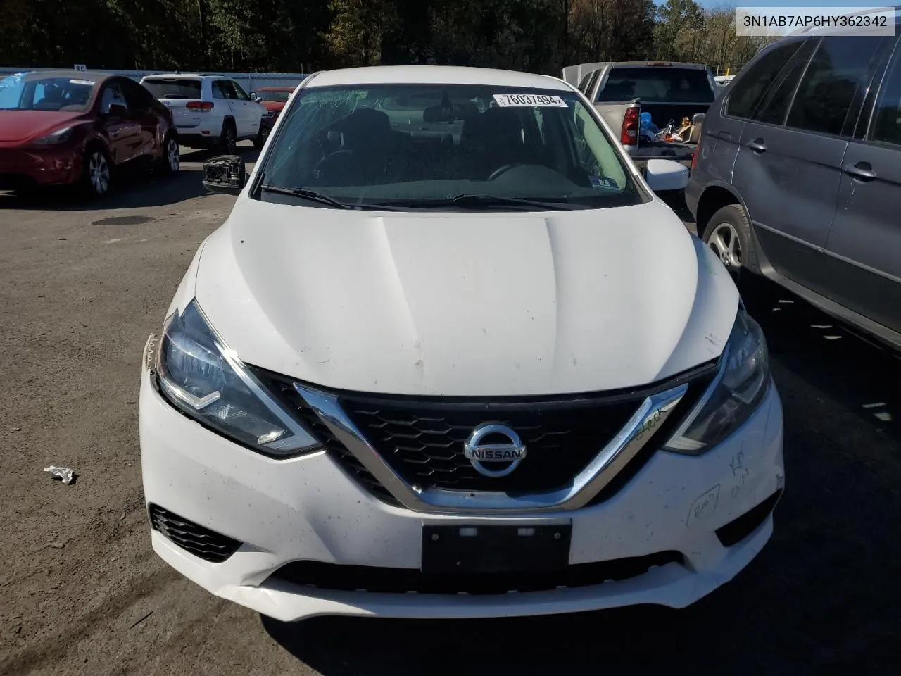 2017 Nissan Sentra S VIN: 3N1AB7AP6HY362342 Lot: 76037494