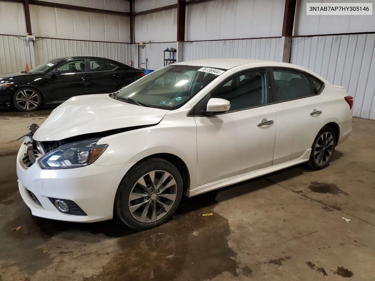 2017 Nissan Sentra S VIN: 3N1AB7AP7HY305146 Lot: 76136944