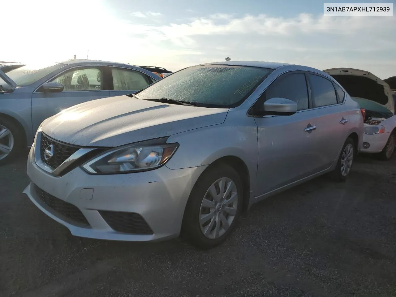 3N1AB7APXHL712939 2017 Nissan Sentra S