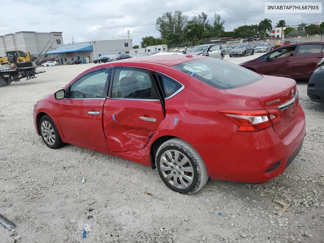 2017 Nissan Sentra S VIN: 3N1AB7AP7HL687935 Lot: 76334264