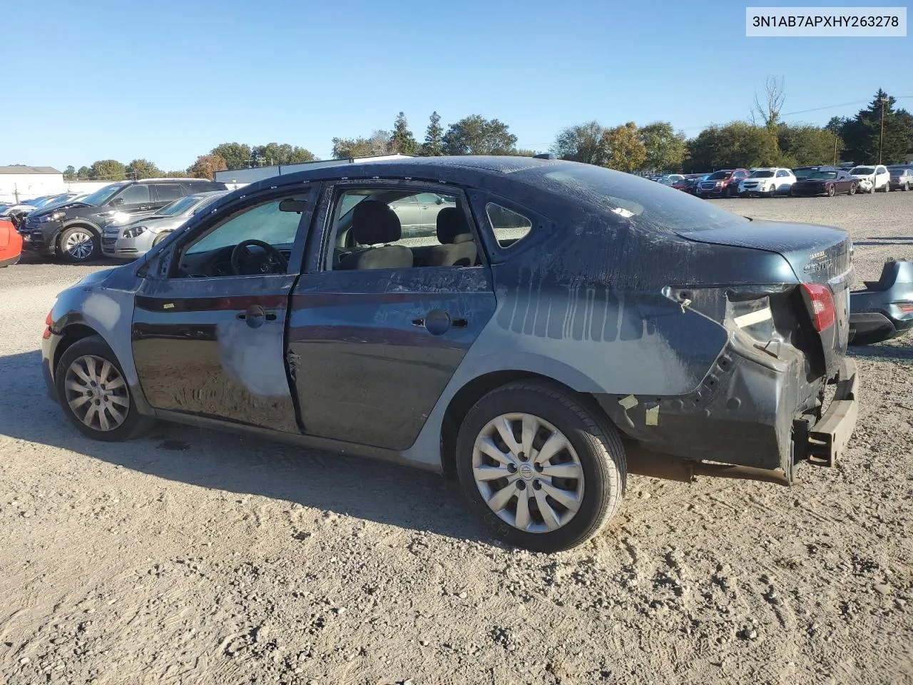 2017 Nissan Sentra S VIN: 3N1AB7APXHY263278 Lot: 76362014