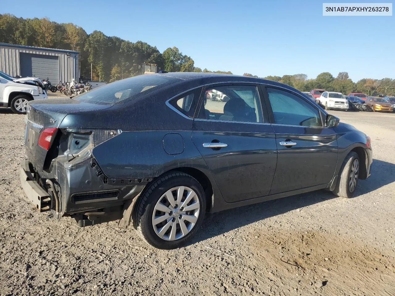 2017 Nissan Sentra S VIN: 3N1AB7APXHY263278 Lot: 76362014