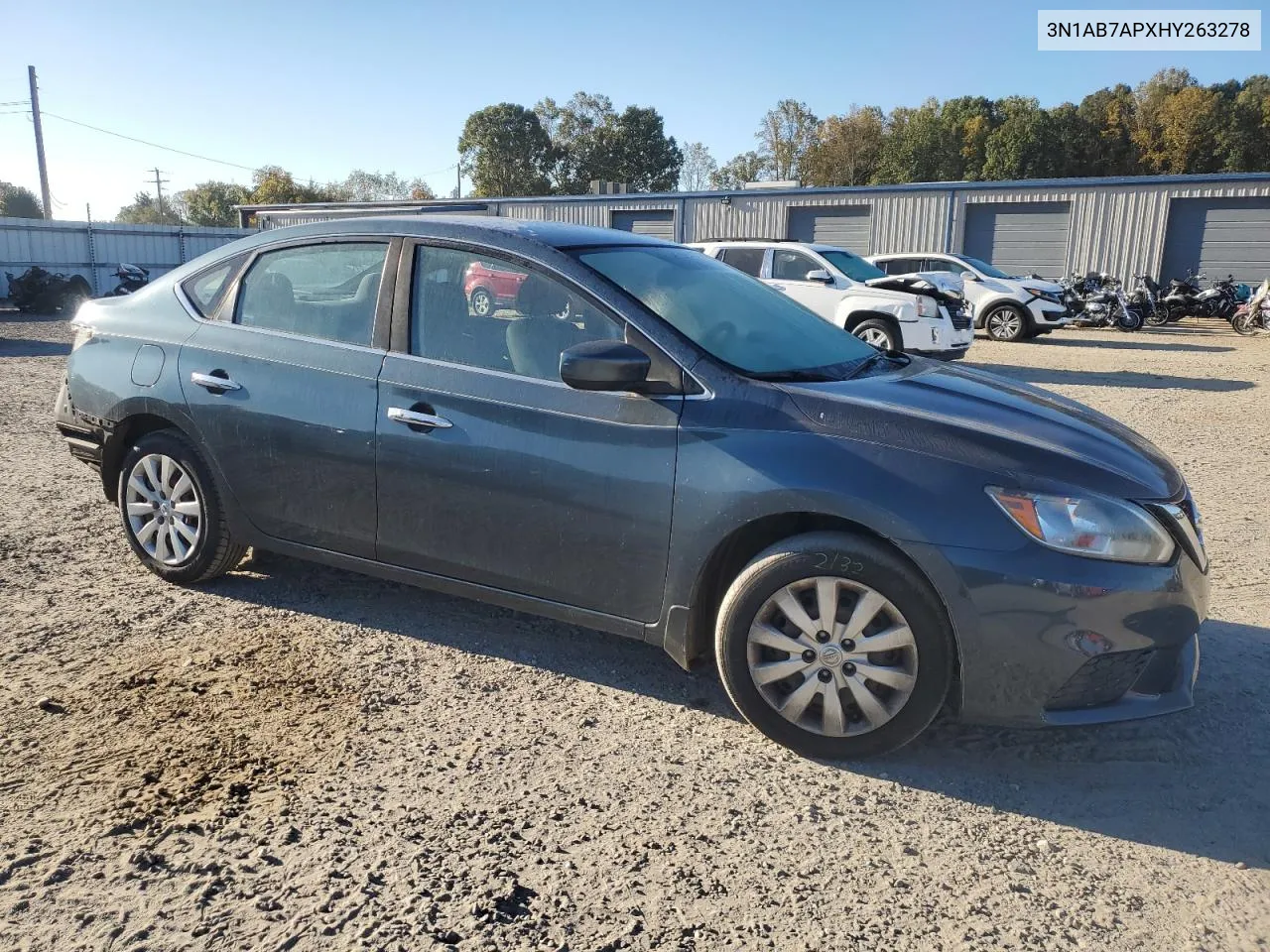 2017 Nissan Sentra S VIN: 3N1AB7APXHY263278 Lot: 76362014