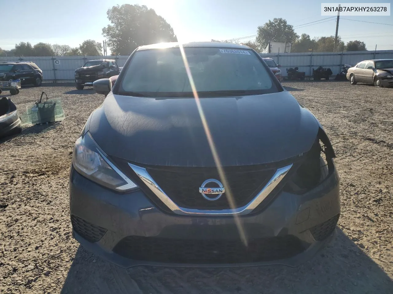 2017 Nissan Sentra S VIN: 3N1AB7APXHY263278 Lot: 76362014