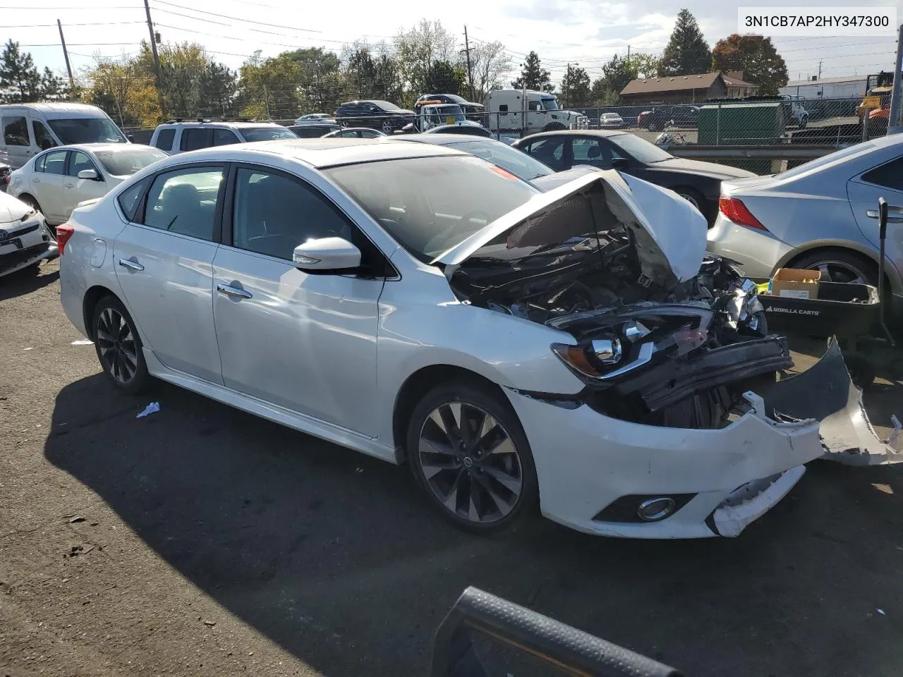 2017 Nissan Sentra Sr Turbo VIN: 3N1CB7AP2HY347300 Lot: 76494544