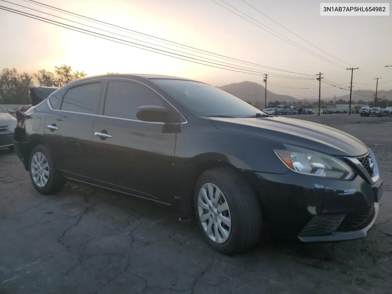 2017 Nissan Sentra S VIN: 3N1AB7AP5HL654982 Lot: 76509794