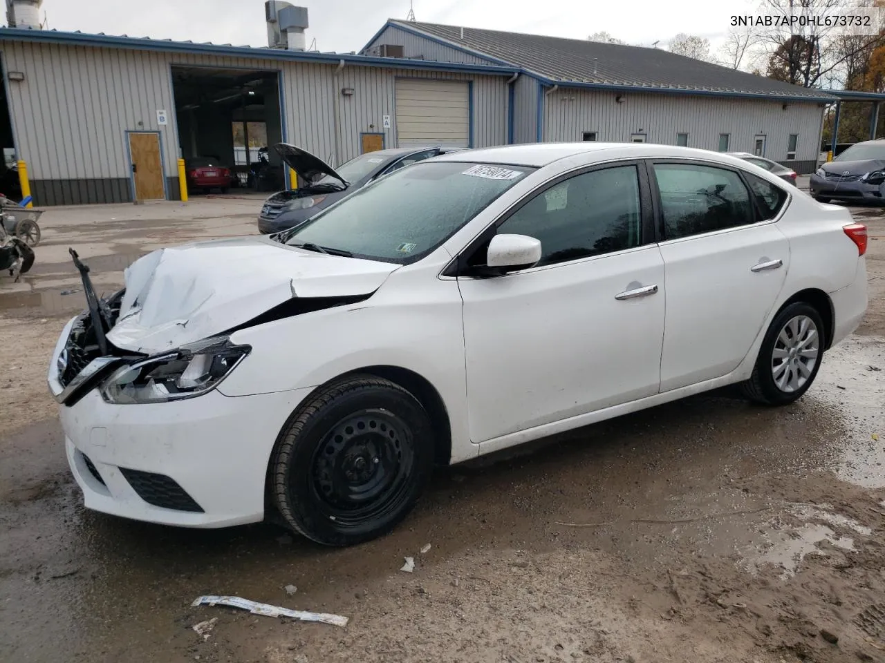 2017 Nissan Sentra S VIN: 3N1AB7AP0HL673732 Lot: 76759014