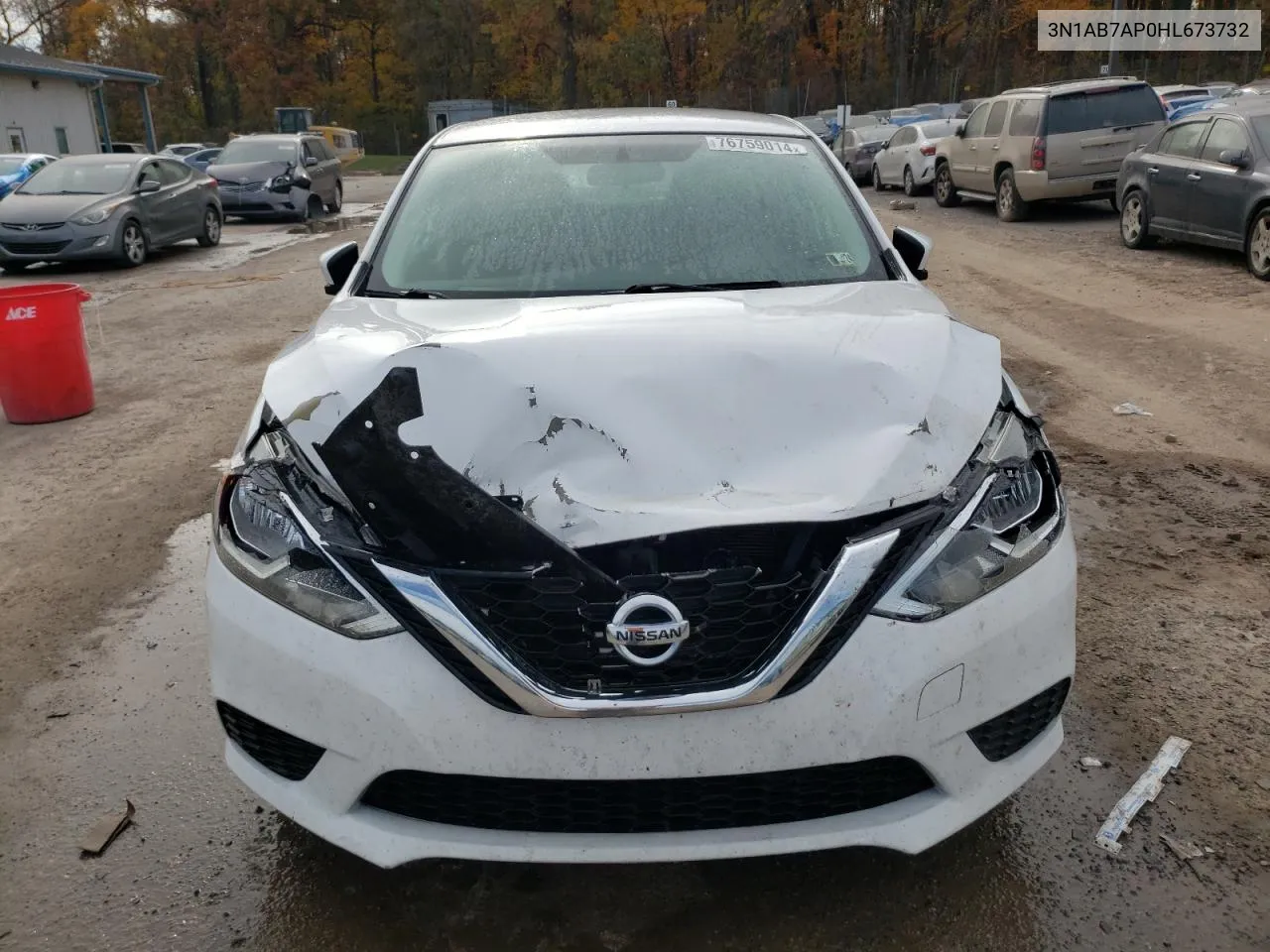 2017 Nissan Sentra S VIN: 3N1AB7AP0HL673732 Lot: 76759014