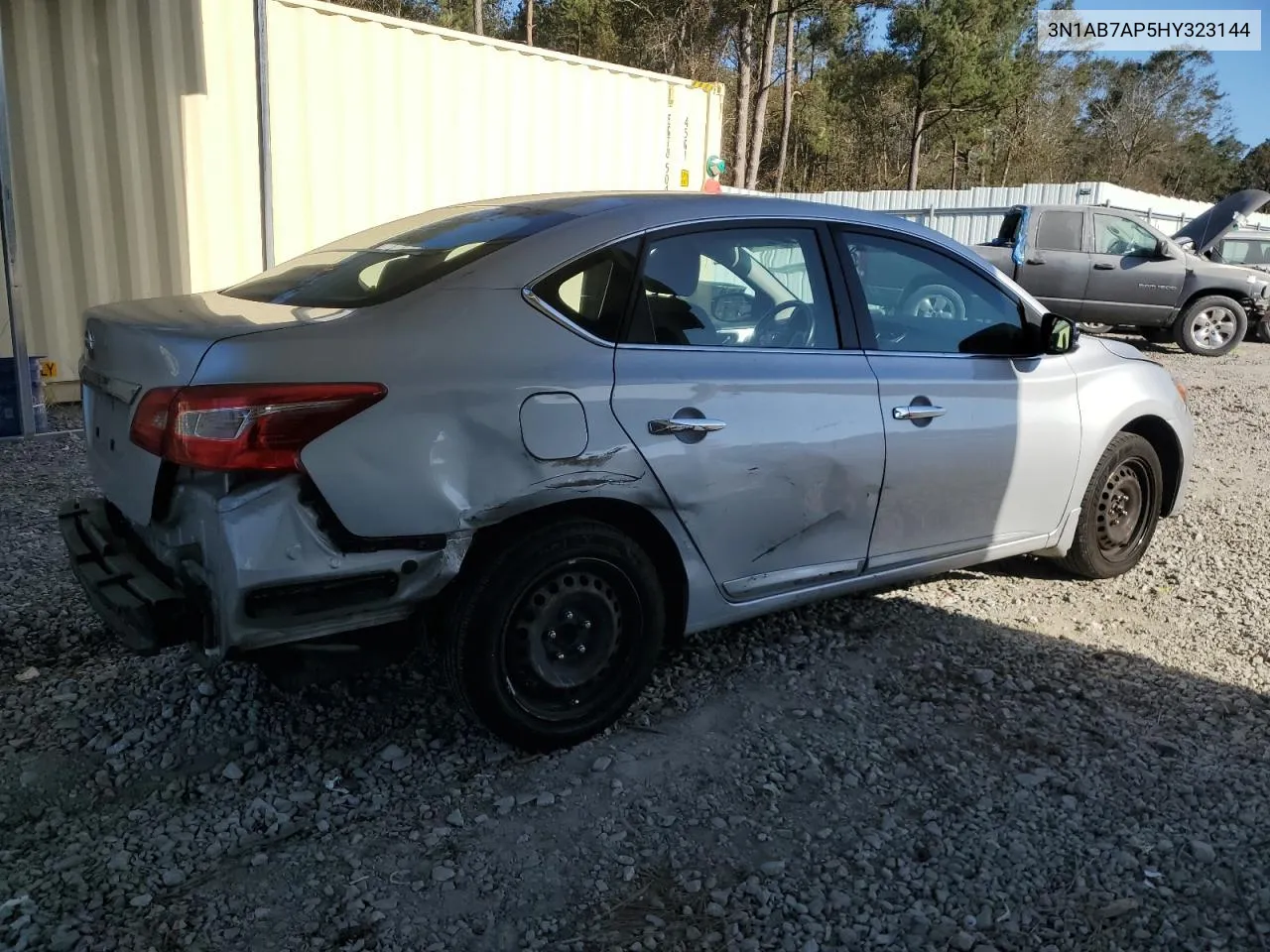 2017 Nissan Sentra S VIN: 3N1AB7AP5HY323144 Lot: 76950954