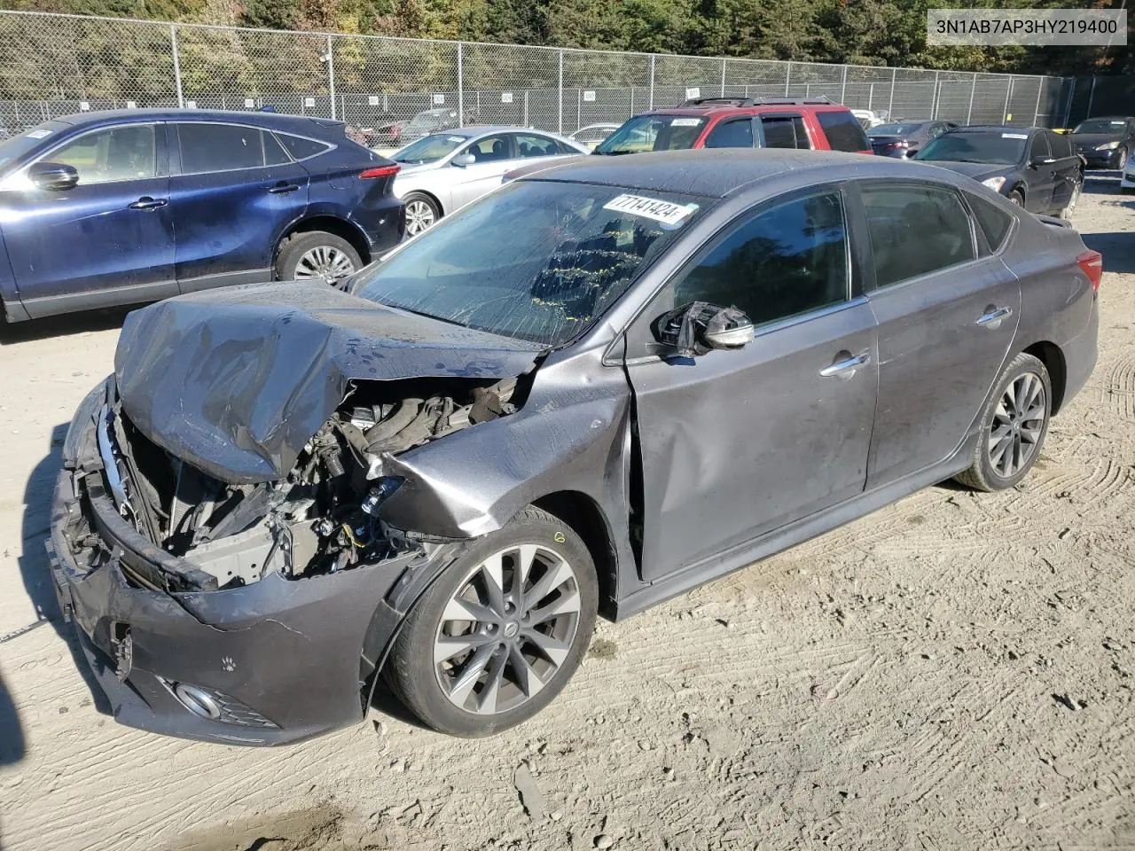 2017 Nissan Sentra S VIN: 3N1AB7AP3HY219400 Lot: 77141424