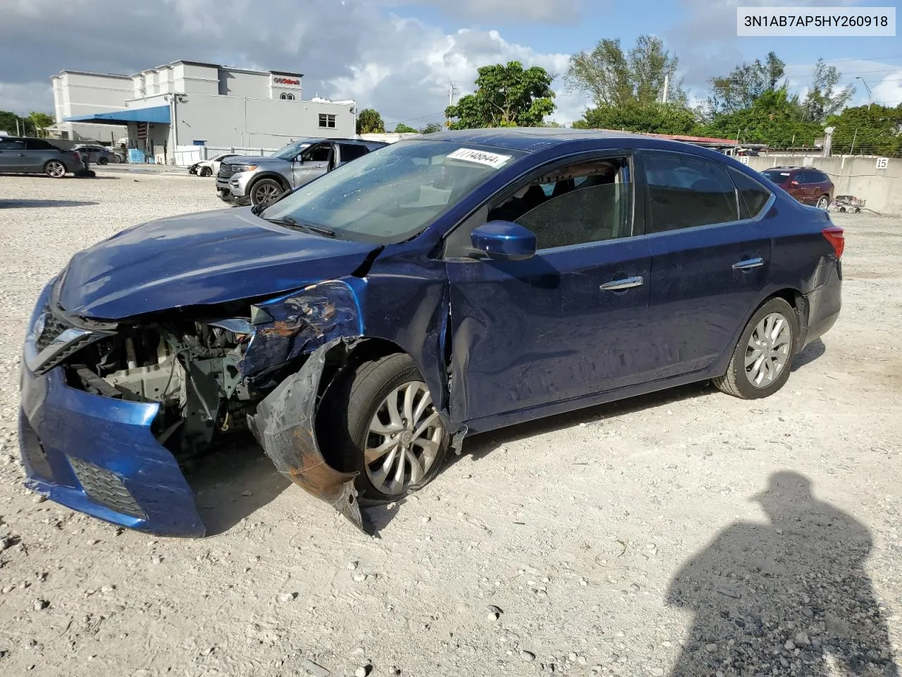 2017 Nissan Sentra S VIN: 3N1AB7AP5HY260918 Lot: 77148644