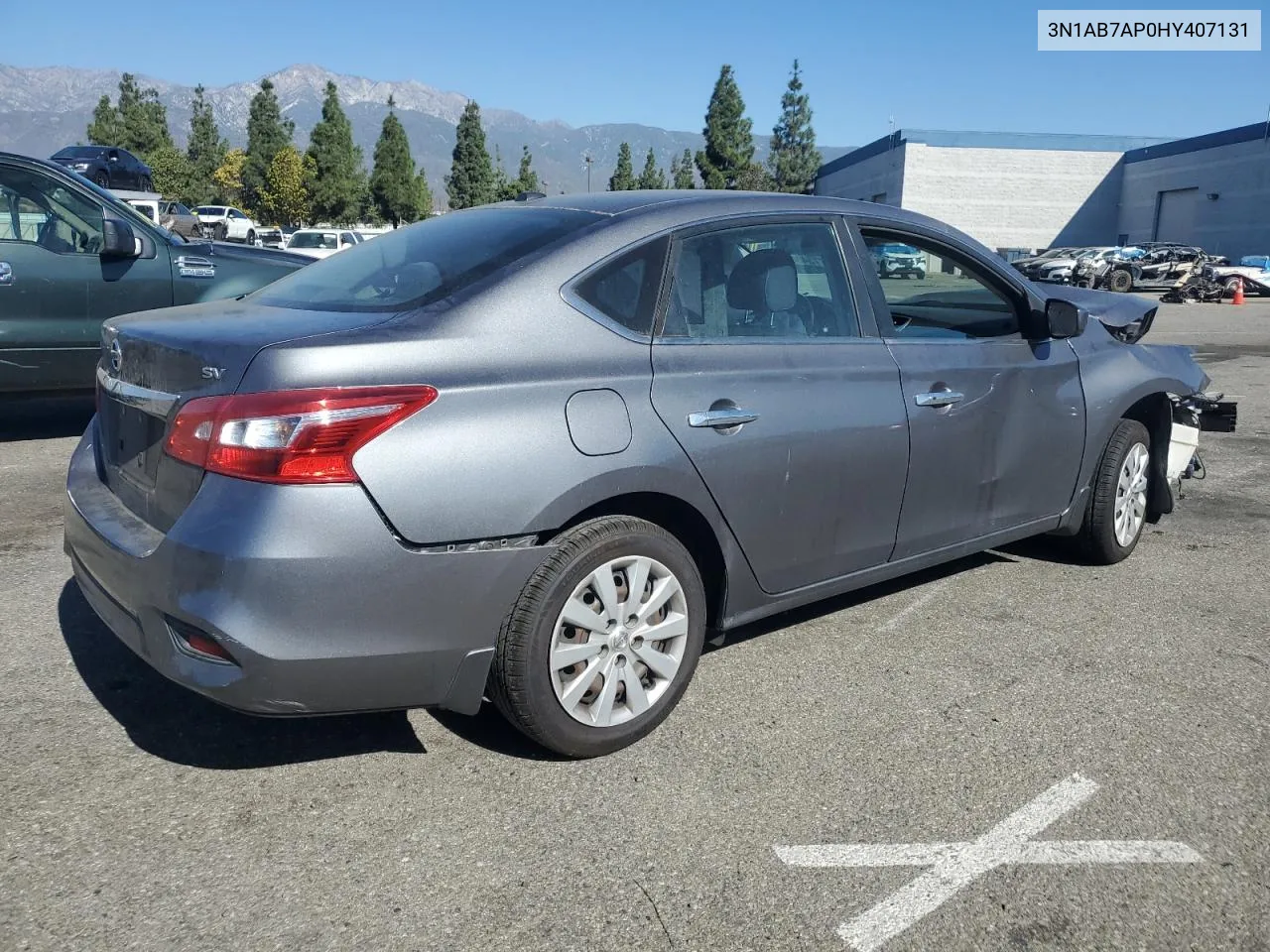 2017 Nissan Sentra S VIN: 3N1AB7AP0HY407131 Lot: 77340074