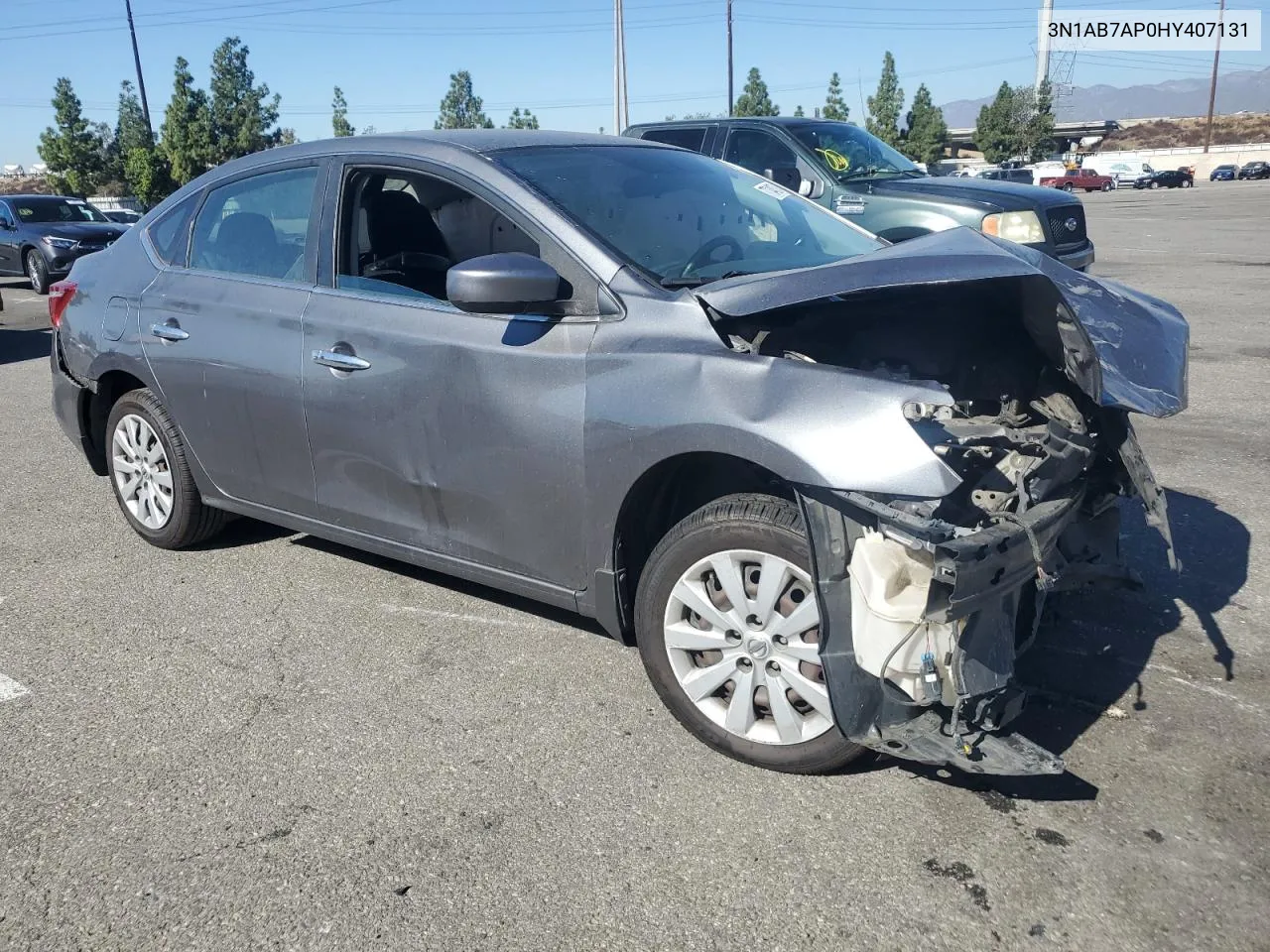 2017 Nissan Sentra S VIN: 3N1AB7AP0HY407131 Lot: 77340074