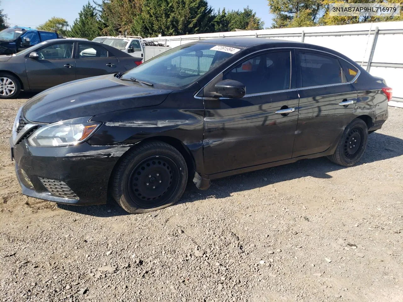 2017 Nissan Sentra S VIN: 3N1AB7AP9HL716979 Lot: 77391994