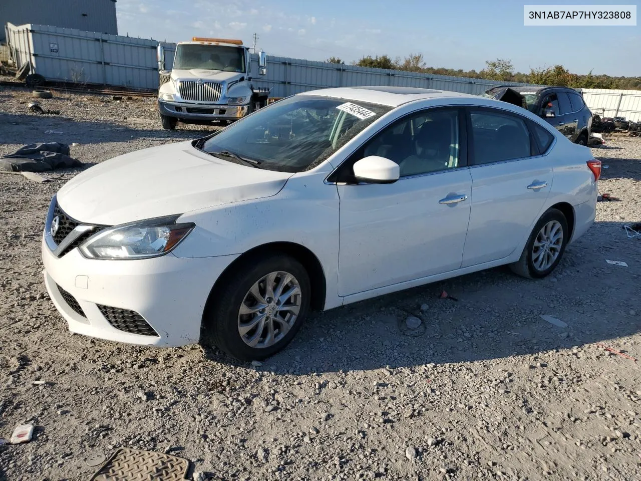 2017 Nissan Sentra S VIN: 3N1AB7AP7HY323808 Lot: 77435444