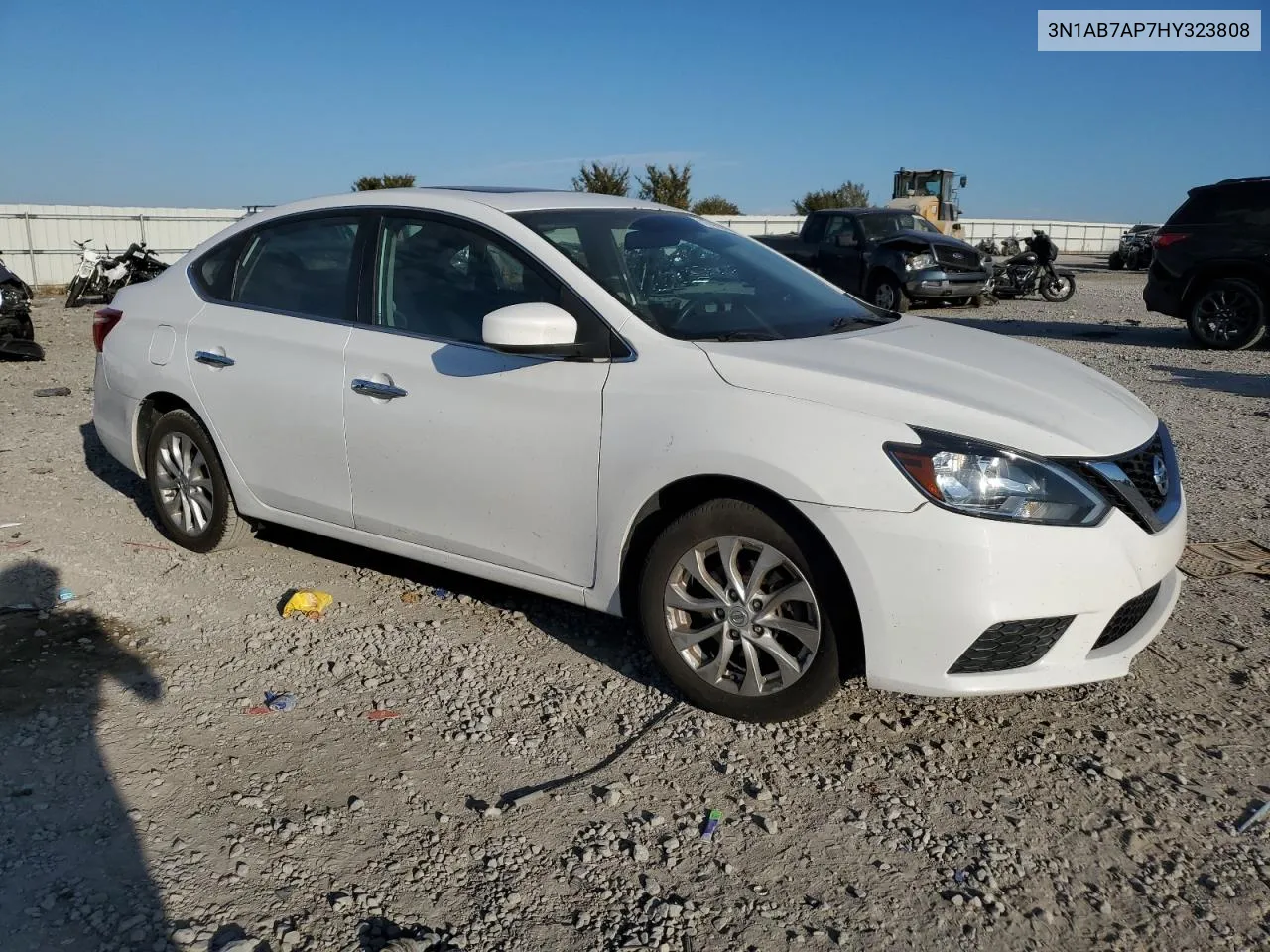 2017 Nissan Sentra S VIN: 3N1AB7AP7HY323808 Lot: 77435444