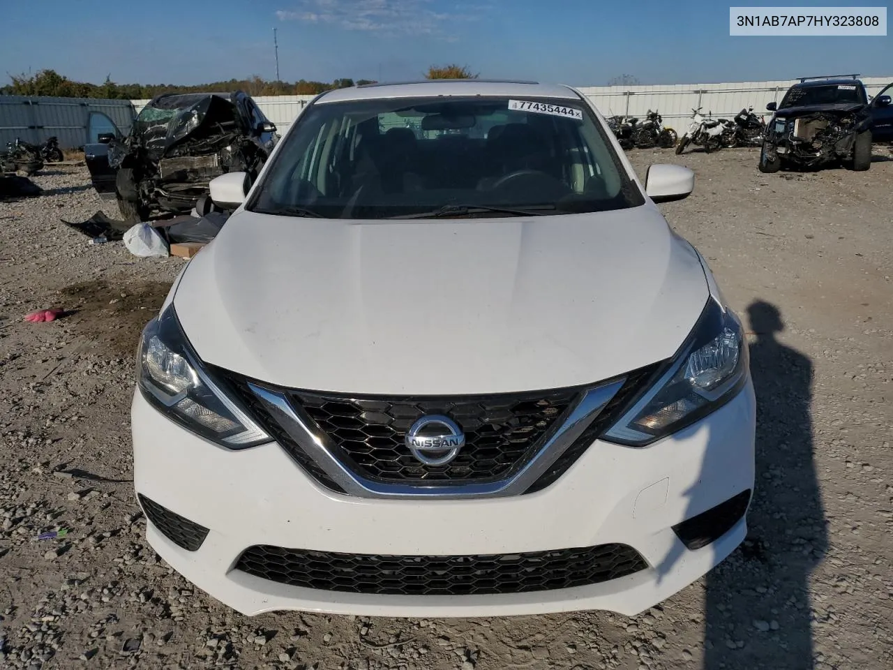 2017 Nissan Sentra S VIN: 3N1AB7AP7HY323808 Lot: 77435444