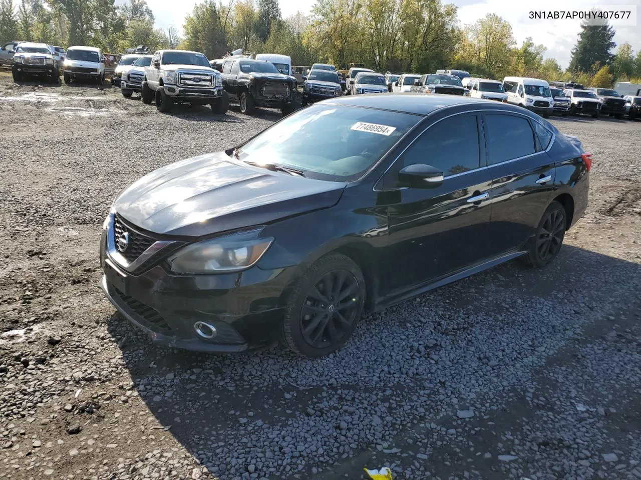 2017 Nissan Sentra S VIN: 3N1AB7AP0HY407677 Lot: 77486954