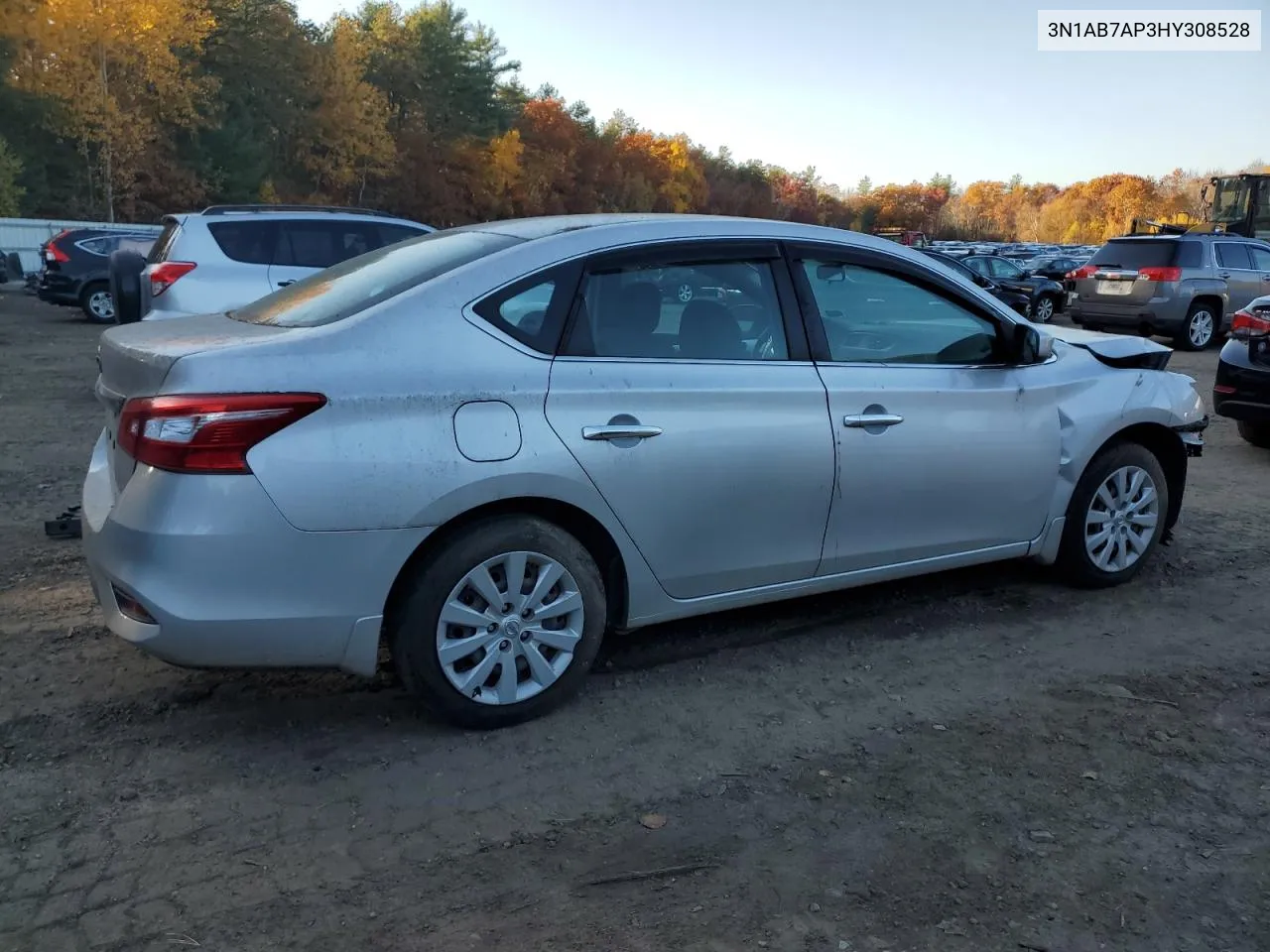 2017 Nissan Sentra S VIN: 3N1AB7AP3HY308528 Lot: 77489154