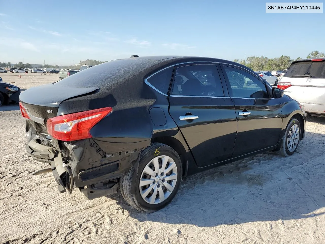 2017 Nissan Sentra S VIN: 3N1AB7AP4HY210446 Lot: 77561444