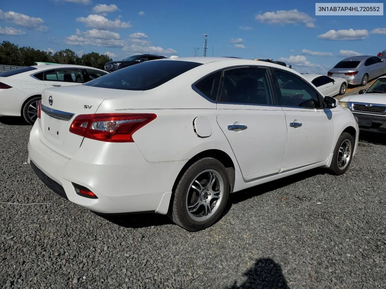 2017 Nissan Sentra S VIN: 3N1AB7AP4HL720552 Lot: 77724504