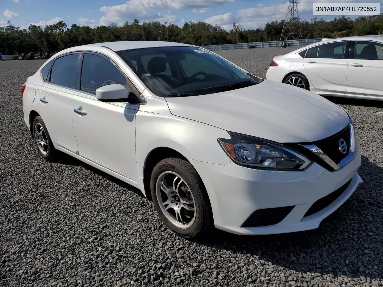 2017 Nissan Sentra S VIN: 3N1AB7AP4HL720552 Lot: 77724504