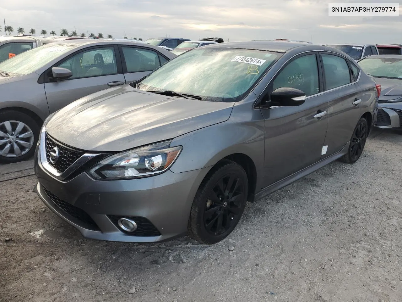 2017 Nissan Sentra S VIN: 3N1AB7AP3HY279774 Lot: 77842614