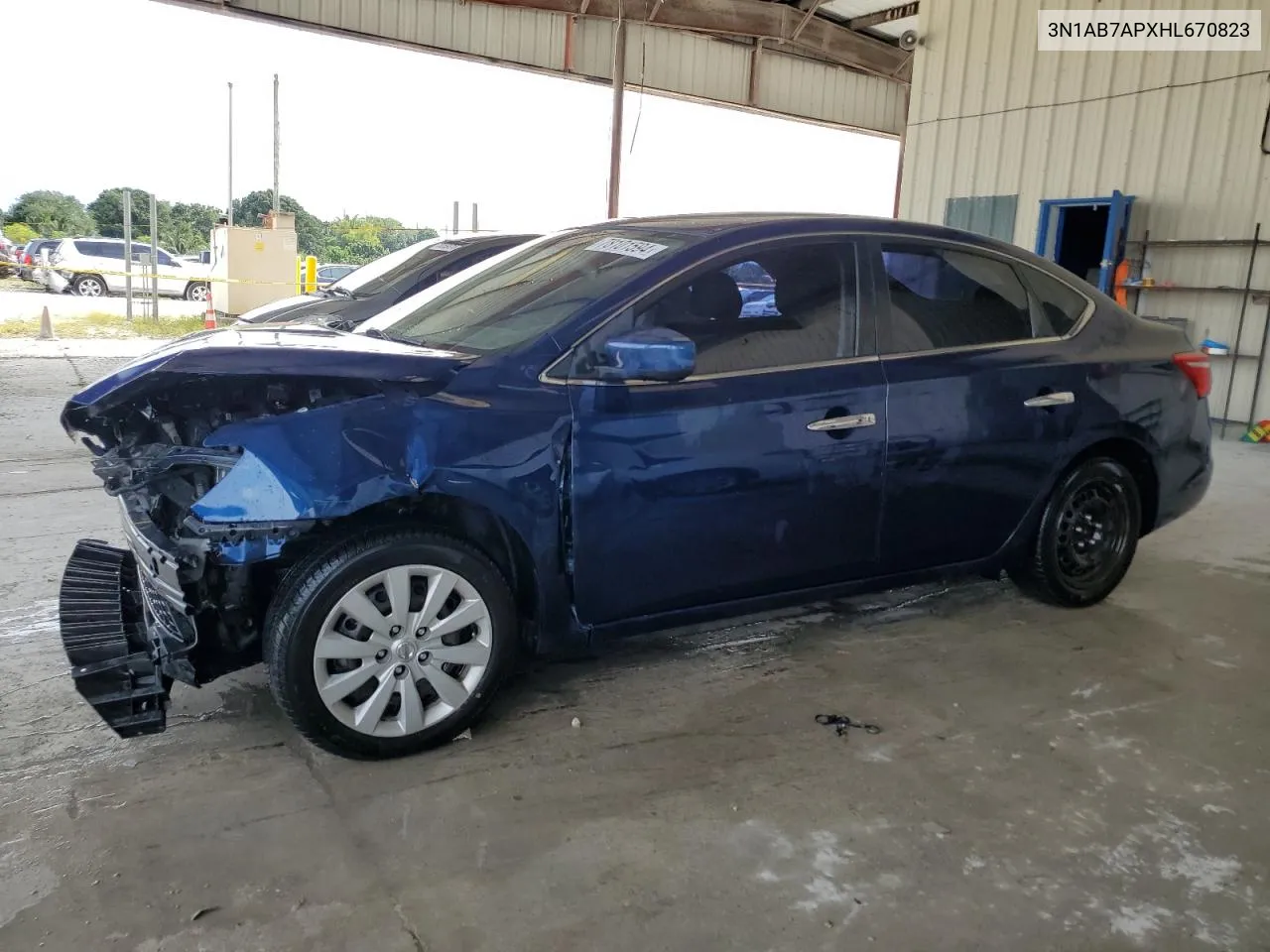 2017 Nissan Sentra S VIN: 3N1AB7APXHL670823 Lot: 78101594