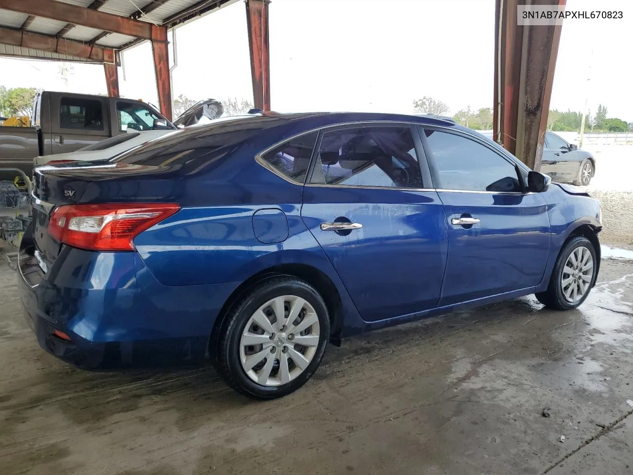 2017 Nissan Sentra S VIN: 3N1AB7APXHL670823 Lot: 78101594