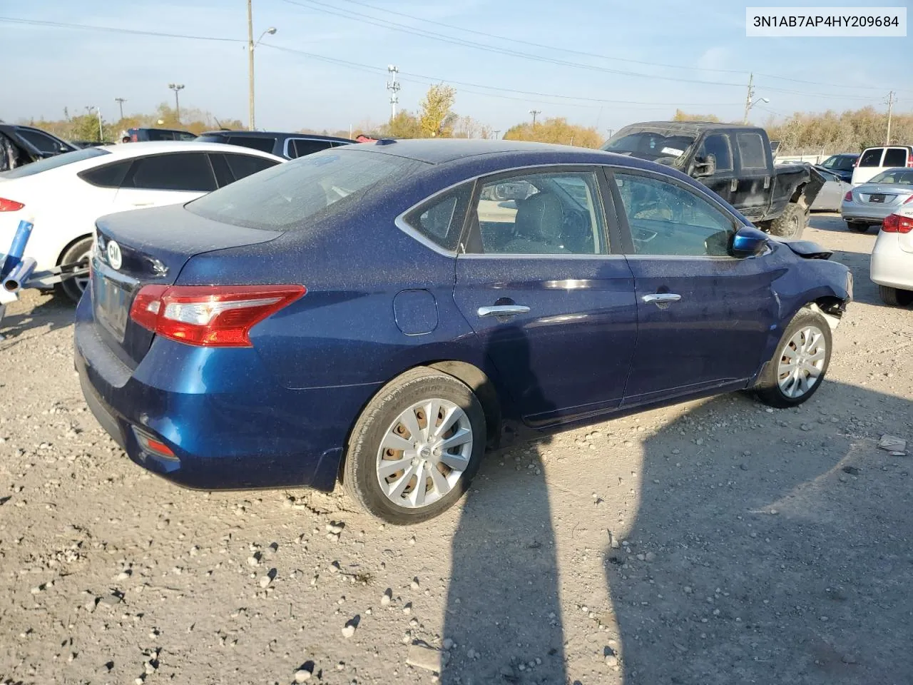 2017 Nissan Sentra S VIN: 3N1AB7AP4HY209684 Lot: 78145854