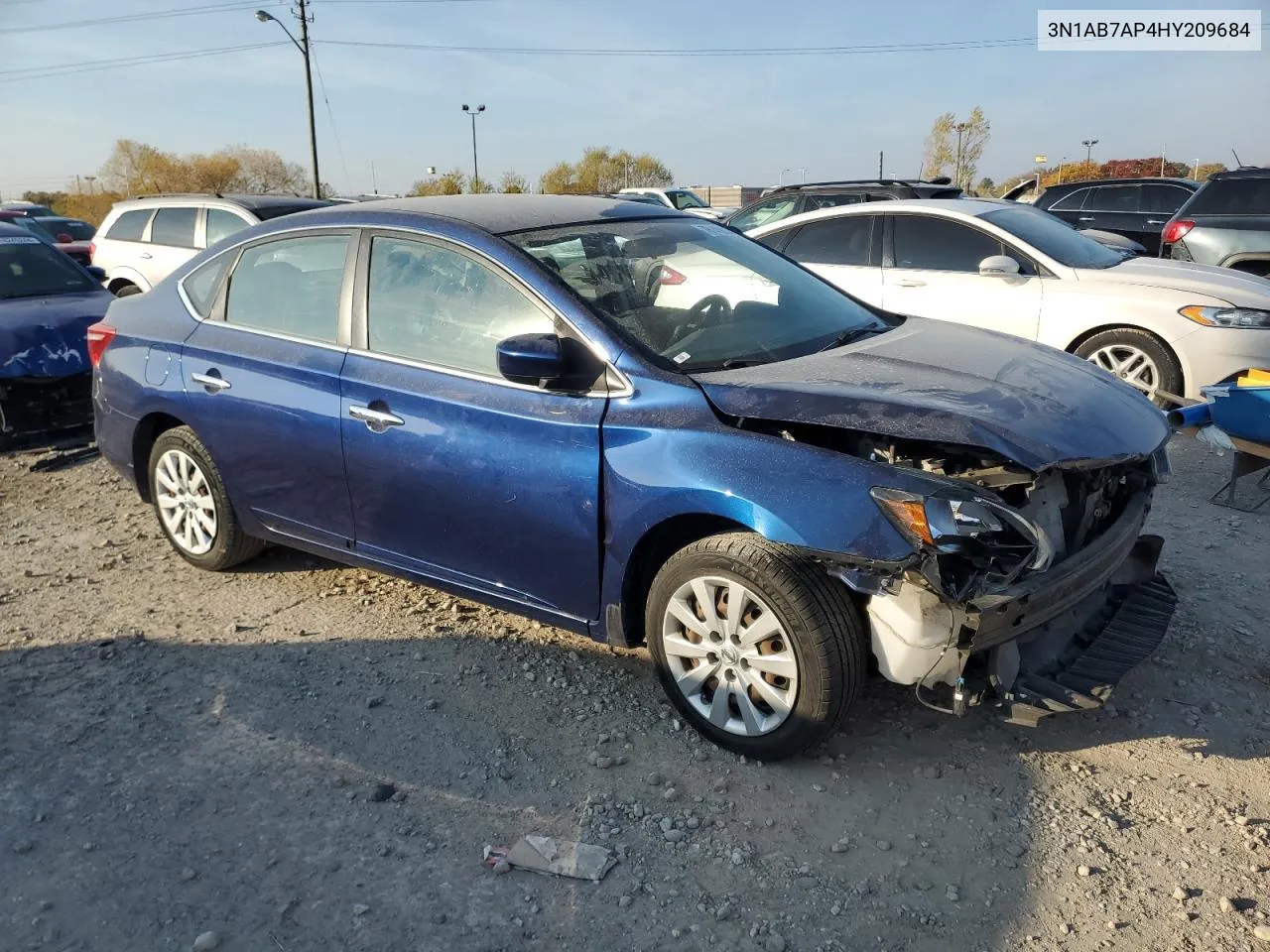 2017 Nissan Sentra S VIN: 3N1AB7AP4HY209684 Lot: 78145854