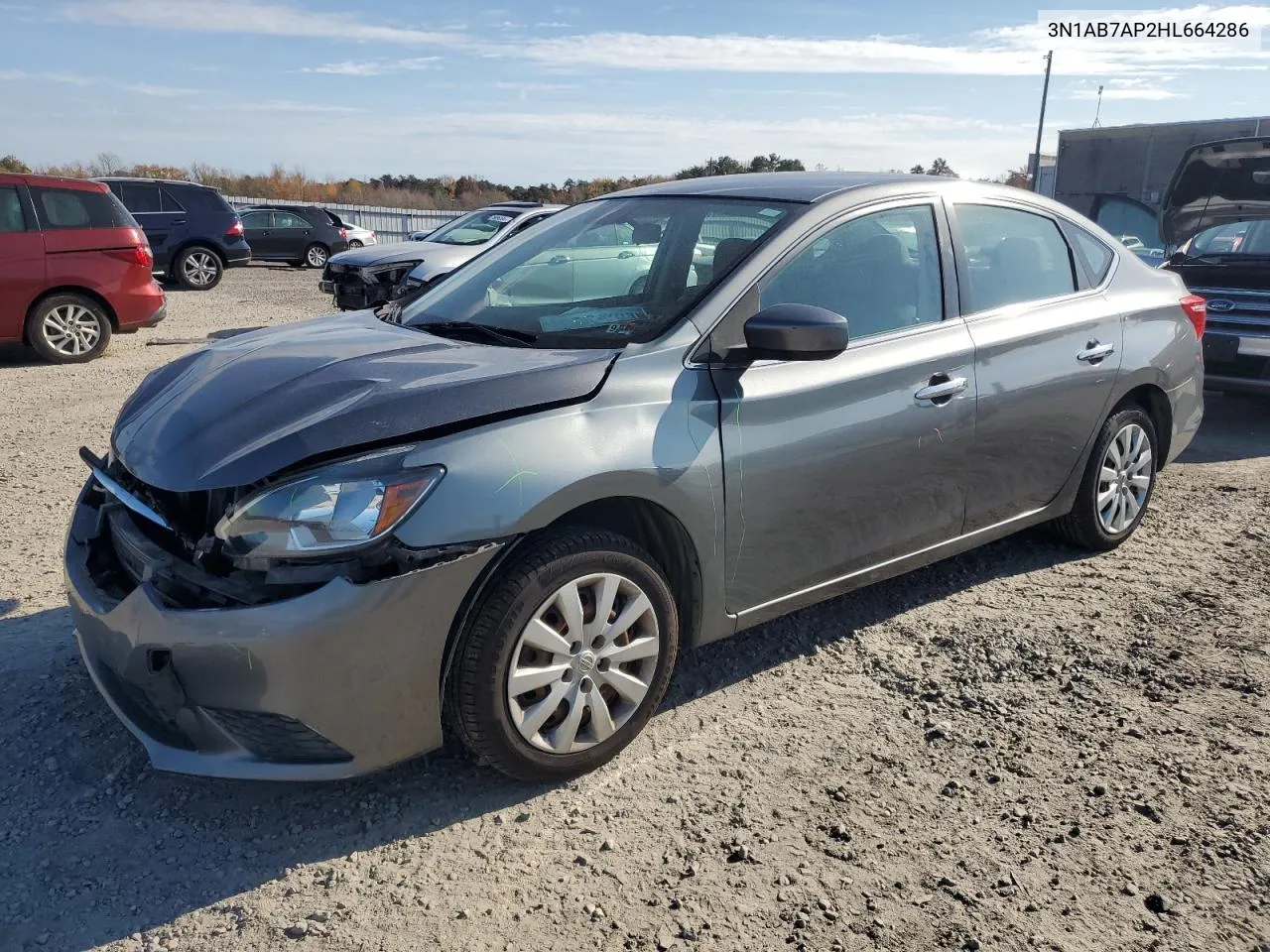 2017 Nissan Sentra S VIN: 3N1AB7AP2HL664286 Lot: 78198434