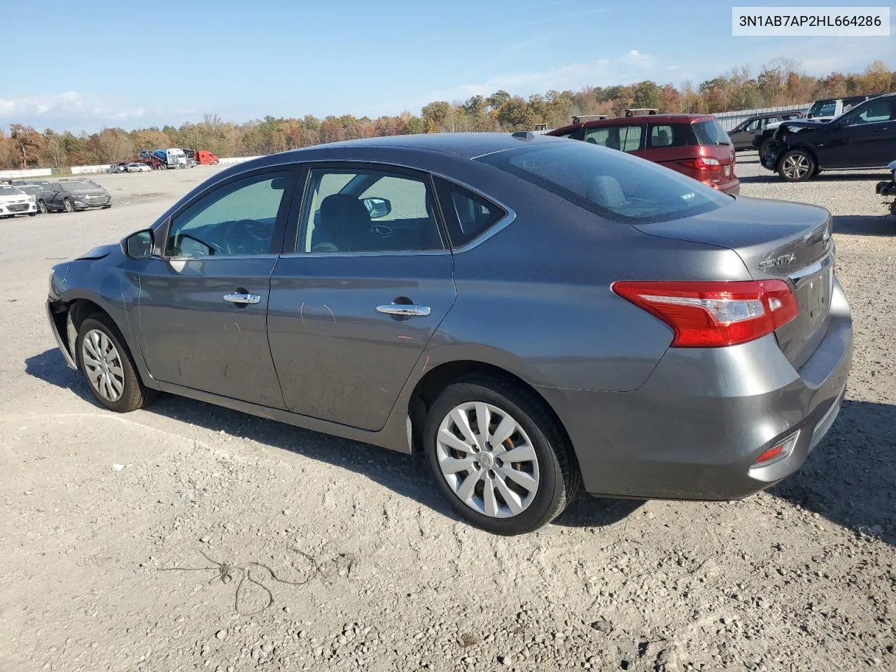 2017 Nissan Sentra S VIN: 3N1AB7AP2HL664286 Lot: 78198434