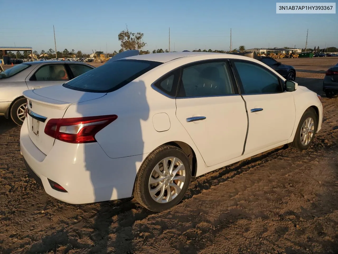 2017 Nissan Sentra S VIN: 3N1AB7AP1HY393367 Lot: 78219904