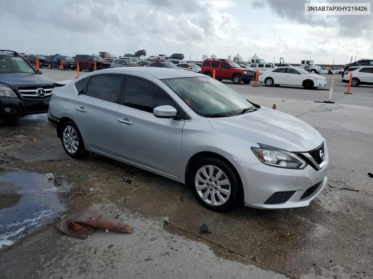 2017 Nissan Sentra S VIN: 3N1AB7APXHY219426 Lot: 78236674