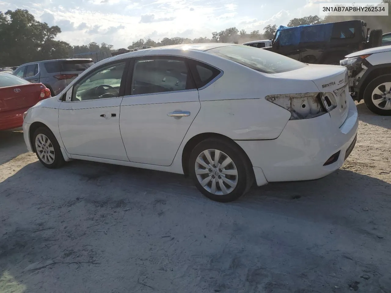 2017 Nissan Sentra S VIN: 3N1AB7AP8HY262534 Lot: 78273834